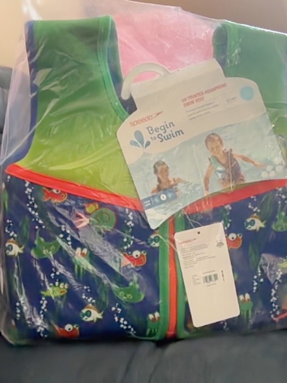 speedo begin to swim UV printed aquaprene swim vest